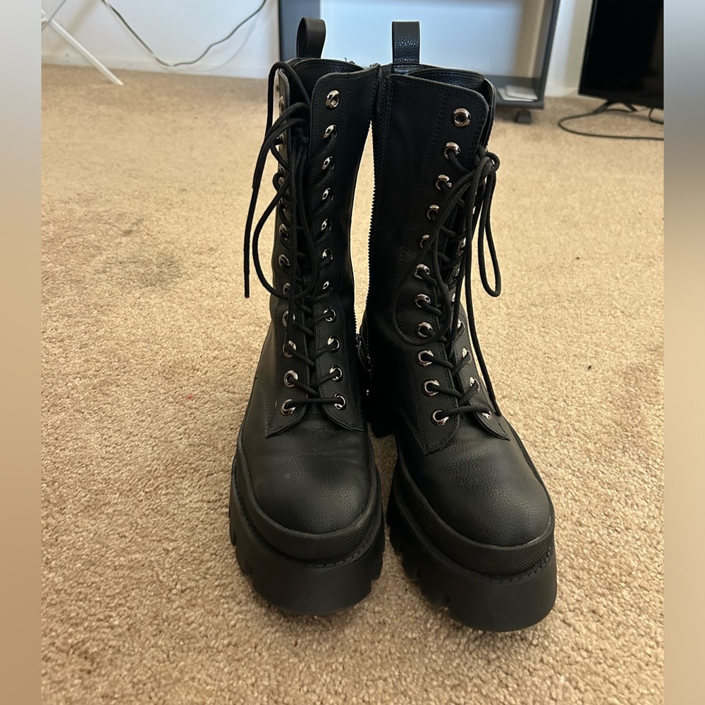 Bershka Lace up Boots